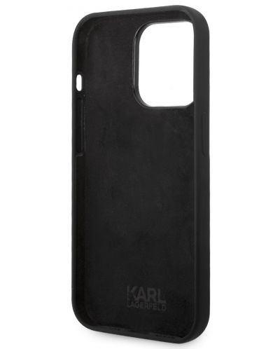 Калъф Karl Lagerfeld - Karl and Choupette, iPhone 14 Pro Max, черен - 4